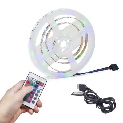 China 2835 Flexible Led Strip Light Diffuser Set 2835 RGB 60LED 5V USB Remote Control Power LED Strip Led Strip TV Support Interior RGB Car 5050 Led Strip Lights for sale