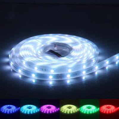 China Programmable RGB Led Strip Light 5050 5M Remote Control 5050 60D RGB Magical Addressable DC 5V Running RGBW LED Strip Light With Controller for sale