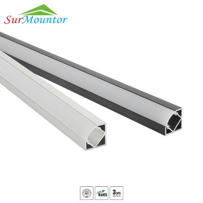 China Led Strip Profile Aluminum Corner C1919 Led Strip Profile Aluminum Corner 2.5meter, 3meter for sale