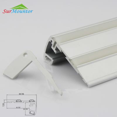 China Radiator blue led light cinema stair scenting light led stair profile aluminum led step light for sale