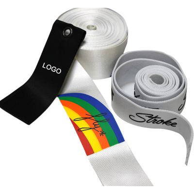 China Rainbow Elastic Eco-Friendly Waterproof Polyester Elastic Band Custom Jacquard For Garment for sale