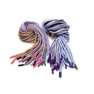 China Wholesale High Tenacity Customized Multi Color Fancy Weaving Fancy Macrame Rope Strap Good Quality Durable Ribbon Waistband Cords for sale