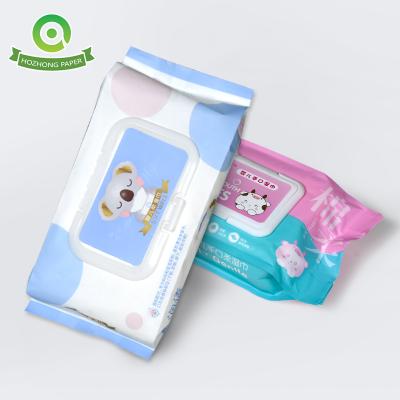 China Wholesale Free Sample Eco-friendly OEM Unscented Soft Nonwoven Baby Cloths Single Packing Wet Wipes With Cheap Price for sale