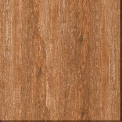 China High Quality Metallic Wood Grain Brick Hasin Tiles Bedroom Tile 600x600mm Glazed Non-slip Floor Tile for sale