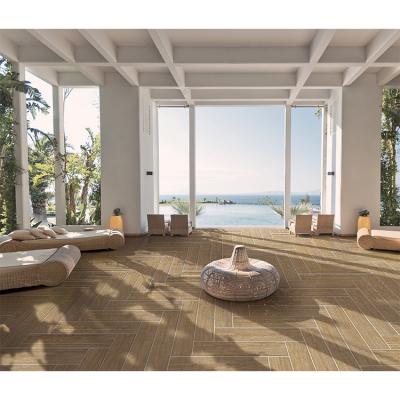 China Hasin Tiles Ceramic Tile 200x900 Living Room Rustic Wood Grain Wood Flooring for sale