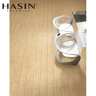 China Hasin 150x900mm Tiles Hasin 150x900mm Rustic Wood Interior Floor Glazed Tile Rough Exterior Tile for sale