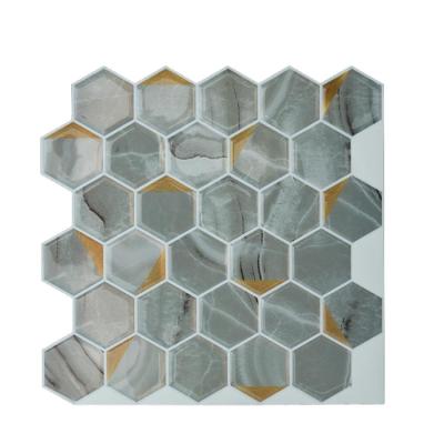 China Hot Sale MEDITERRANEAN SEA Non Slip Silica Gel Mosaic PVC Mosaic Self Adhesive Mosaic for sale