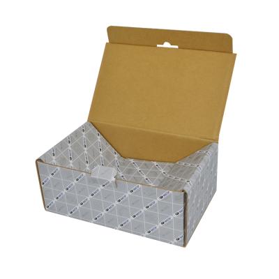 China Recycled Materials Customized Logo Corrugated Kraft E-commerce Shipping Mailer Packaging Paper Box for sale