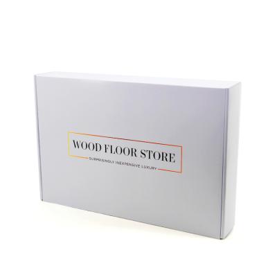 China Recycled Materials Custom Thick White Cardboard Boxes Double Printing Recycled Corrugated Box for sale