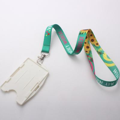 China Most Popular hard plastic id card holder lanyard for sale