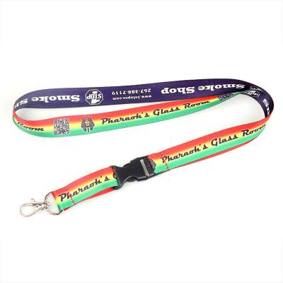 China custom design lanyard printing your logo no minimum order for sale