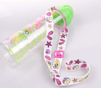 China Good quality flat polyester sublimation printing wine glass holder lanyard for sale