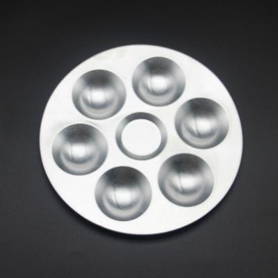 China Plastic Round Aluminum Paint Paddle 6 Grid for sale