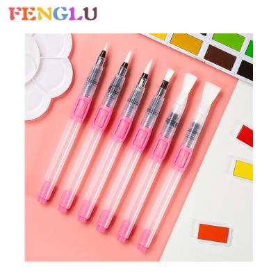 China PP Plastic 6 Sizes Tips Water Brush Pen Watercolor Brush for sale