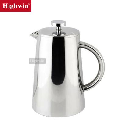 China Sustainable Popular French Press Coffee Maker Stainless Steel Coffee Press P3010 With Stainless Handle for sale