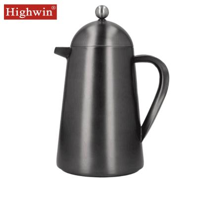 China Durable Stylish Rust Free Cafetiere Coffee Press Espresso Coffee Maker Double Wall Stainless Insulated for sale