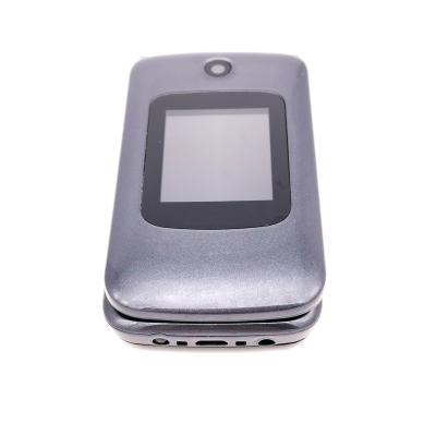 China Dual SIM Card One SOS Button Phone GSM Dual SIM Card 2.4 inch Elderly Flip Mobile Phone With Large Key for sale