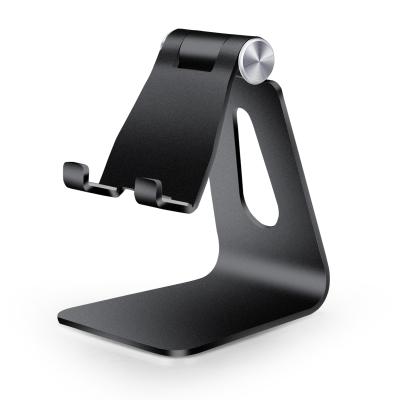 China Eco-friendly Desktop Smartphone Phone Holder Stand Foldable And Rotatable Phone Aluminum Alloy Metal Bracket for sale