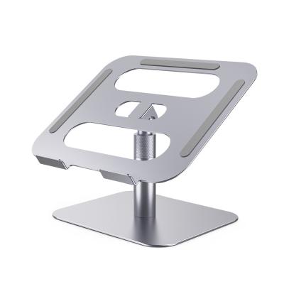 China Eco-friendly Adjustable Foldable Aluminum Notebook Metal Laptop Stand Ergonomic Cooling Aluminum Stand for sale