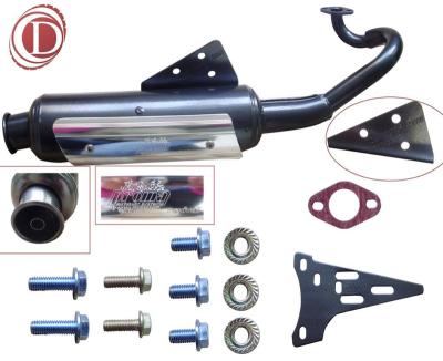 China Aluminum /ceramic GY6 scooter exhaust pipe for sale