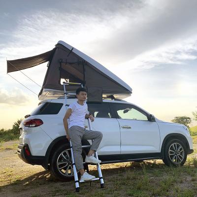 China Extended Type Hydraulic Car Roof Tent Double Car Roof Tent Full Automatic Outdoor Self-propelled Camping Modification for sale