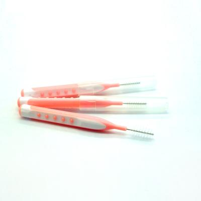 China Nylon Interdental Brush Toothpick Handle Dental Interdental Toothpick for sale