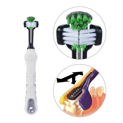 China New Design Pet Toothbrush Bad Breath Viable Teeth Care Brush Pet Toothbrush Dog Teeth Sweep for sale