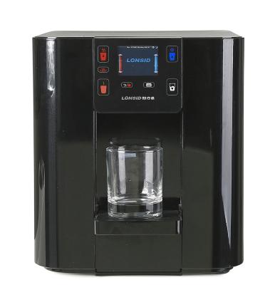 China BottlessHot Hotel Painted Smart Plastic Housing LCD Display Screen Table Top And Cold Water Dispenser for sale