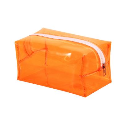 China Fashoion Bsci Factory PVC Material Makeup Bag Waterproof Travel Make Up Bag PVC Clear Cosmetic Makeup Bag for sale