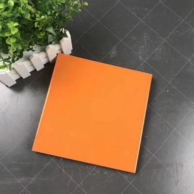 China USA Flat Elegant Orange 8x8 Subway Tile For Kitchen Backsplash , Bathroom Wall for sale