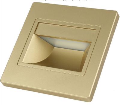 China Modern 1.5W Recessed LED Step Bracket Light Switch Control Stair Case Light Indoor Floor Lighting For Hotel Club Aisle Stairs for sale