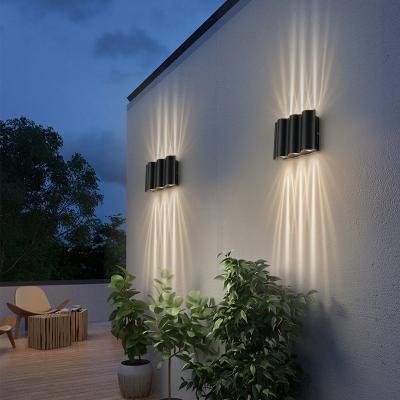 China Garden LED Outdoor Wall Lamps Waterproof Aluminum Lights Porch Garden Corridor Wall Sconce Indoor Wall Light for sale