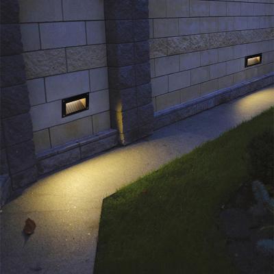 China Other 3W/5W LED Wall Lamp Waterproof IP65 Recessed LED Steplight Outdoor For Hotel Villa Crosswise Night Light Floor Lighting for sale