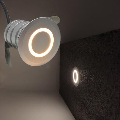 China Modern Recessed Led Staircase Light 1W Waterproof Step Wall Light IP67 Outdoor Corridor Moon Staircase Spotlight for sale