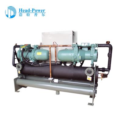 China Hotels 200 TR Screw Chiller Water Cooled Center Cooling System for sale