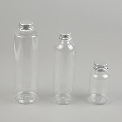 China Personal Care New Product Cosmetics Package Bottle Plastic Cosmetic Bottle With Aluminum Cap for sale