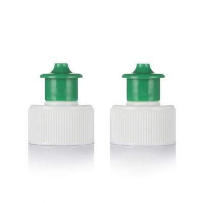 China Non Reverse Multi-Color Options For Push And Pull Plastic Cap Plastic 28/410 Push-Pull Thread Cap for sale