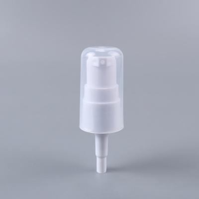 China Non Spill Plastic Cosmetic Treatment Pump 18/410 Colorful White Treatment Pump for sale