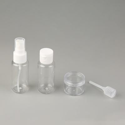 China New Cosmetic Package Fashion Travel Bottle Kit OEM Plastic Bottle Travel Set for sale