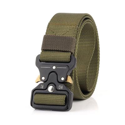 China Quick Version Adjustable Metal Buckle Belt Men's Tactical Belt Strong Heavy Duty Tactical Belt For Men for sale