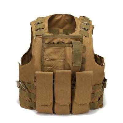 China Carrier Nylon Men's Plate Assault Combat Vest Airsoft Molle Military Battle Oxford Molle Tactical Vest for sale