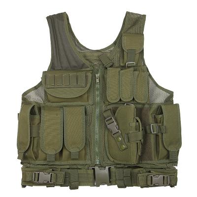 China Wholesale Amazon Safety 600D Oxford Cloth Vest Combat Training Tactical Warm Breathable Vest Adjustable Military Airsoft Vest for sale