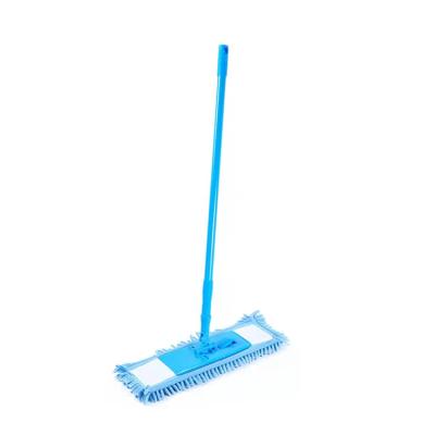 China Sustainable Floor Cleaning Microfiber Chenille Flat Mops Adjustable Dusting Cleaning Mop for sale