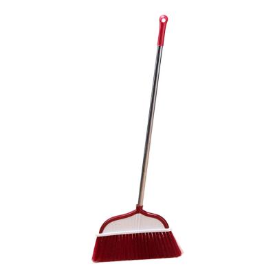 China Household broom and dustpan home cleaning set with long metal and steel handle for sale