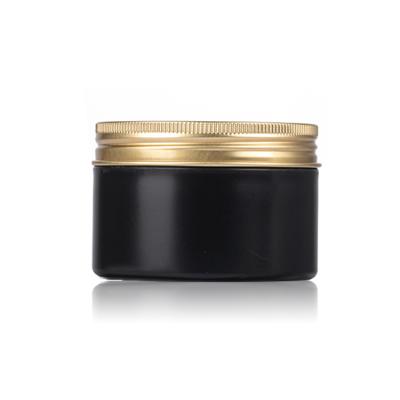 China Cosmetic 3 oz 100ml cosmetic packaging round black cosmetic jar suppliers and gold cosmetic jar for sale