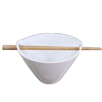 China Viable Logo Home Porcelain Ramen Bowl Wholesale Custom Chopsticks Ceramic Ramen Noodle Bowl for sale