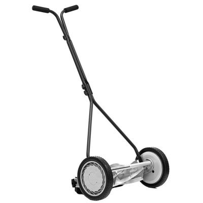 China 16 in. anti-skid. 5-Blade Walk-Behind Push Reel Non-Electric Manual Lawn Mower for sale