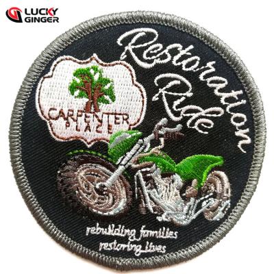 China Viable Large Custom Wholesale Embroidered Biker Patches Restoration Ride Embroidery Biker Motorcycle Patches for sale