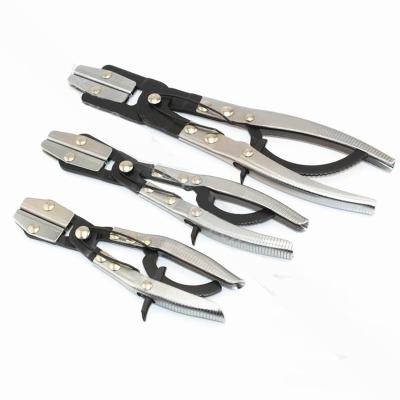 China Pipe Pinch Off Pliers Universal Metal 3pcs Automotive Locking Pinch Off Pliers Set Radiator Ratcheting Pinch Pliers Auto Repair Tools for sale