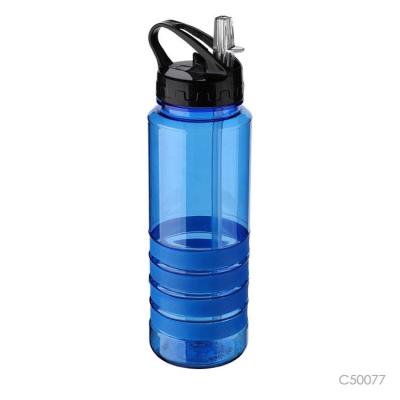 China Prostar 600ml Water Bottle Silicone Sleeve Viable Plastic Portable Water Flask With Straw for sale